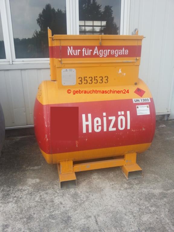 mobiler Baustellentank gebraucht Kraftstoffcontainer Diesel 1000 ltr