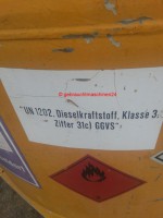 mobiler Baustellentank, Kraftstoffcontainer KC-995