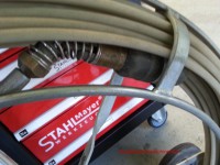 Röhrenschlange gebraucht mit Haspel, Einziehgerät ca. 11 mm