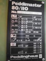 Lochstanze Profilstahlschere Peddimaster 80-110