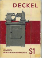 Deckel S1 Handbuch (manual) S1