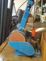 Bandschleifer 150 mm mit Tellerschleifer Tischgerät gebraucht kaufen Bandschleifer 150 mm mit Tellerschleifer Tischgerät