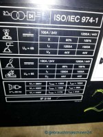 Schweissstromquelle zum UP-Schweissen, Stromquelle Dimension 1250