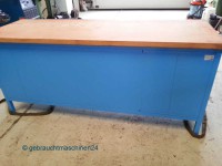 Werkbank Metall mit Teleskopschubladen 2 m