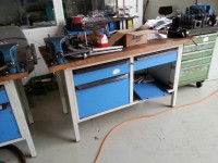 Werkbank mit Schraubstock 140 gebraucht kaufen Werkbank mit Schraubstock 140