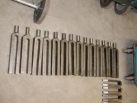 Gabelspanneisen mit Nase (Bohrwerkszubehör) AMF M20-M22